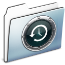 TimeMachine Folder Graphite Smooth Icon